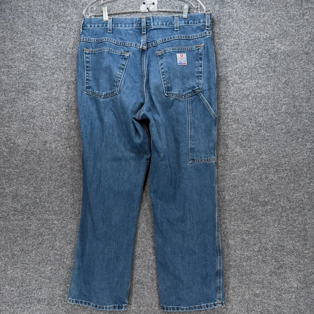 Tyndale Carpenter Jeans Mens 35x29 Blue Flame Resistant FRMC Workwear Protective
